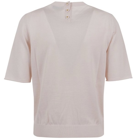 Tory Burch Light Pink Short Sleeve Tee - Picture 2 of 8